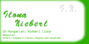 ilona nieberl business card